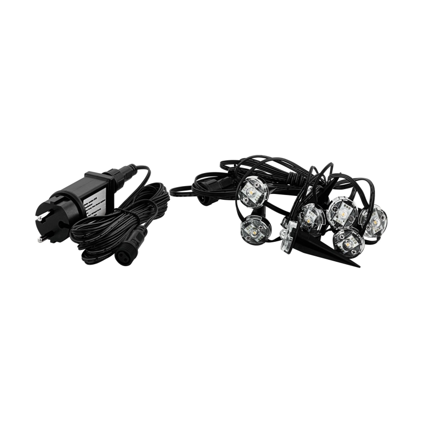Eglo - Cordão luminoso decorativo LED para exterior 9xLED 10m IP65 branco quente