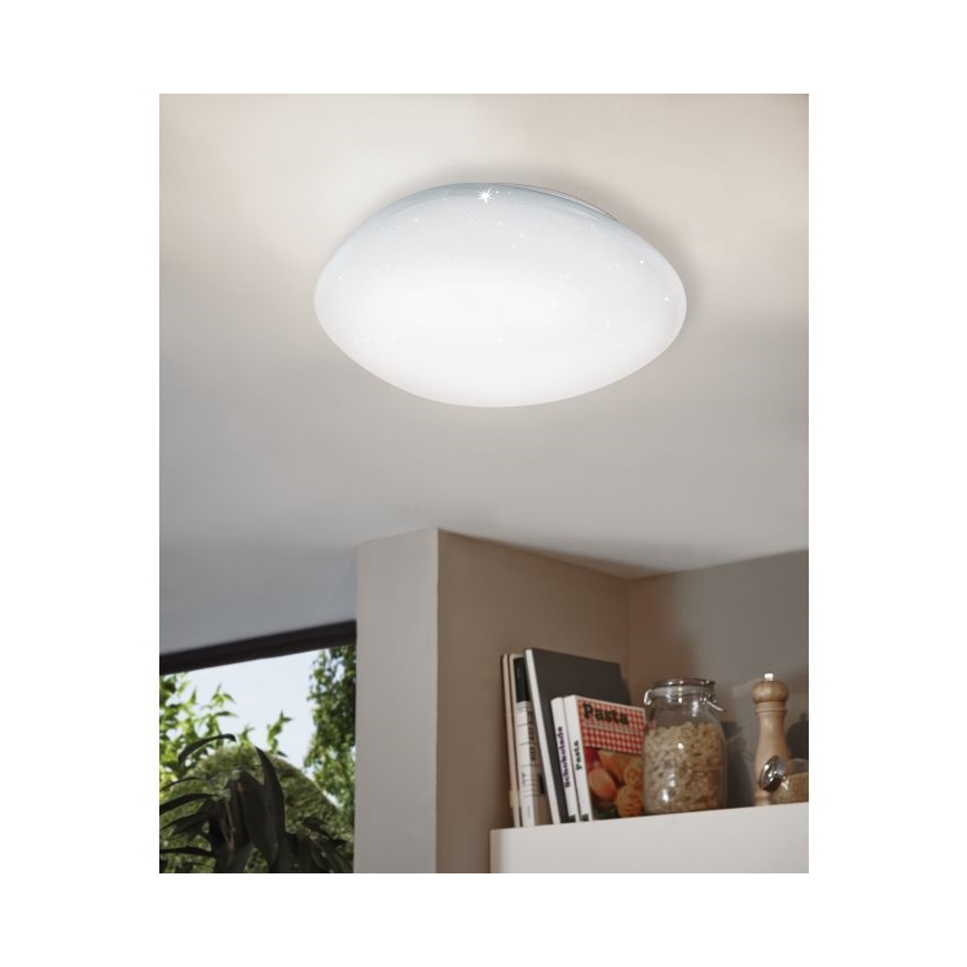 Eglo 98228 - Candeeiro de teto LED regulável SILERAS-A LED/36W/230V Ø 60 cm + comando à distância