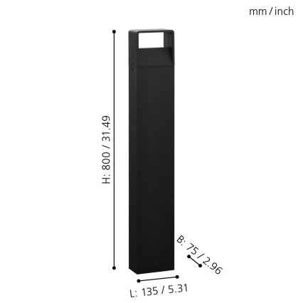 Eglo 98272 - Candeeiro LED de exterior DONINNI LED/5W/230V IP44