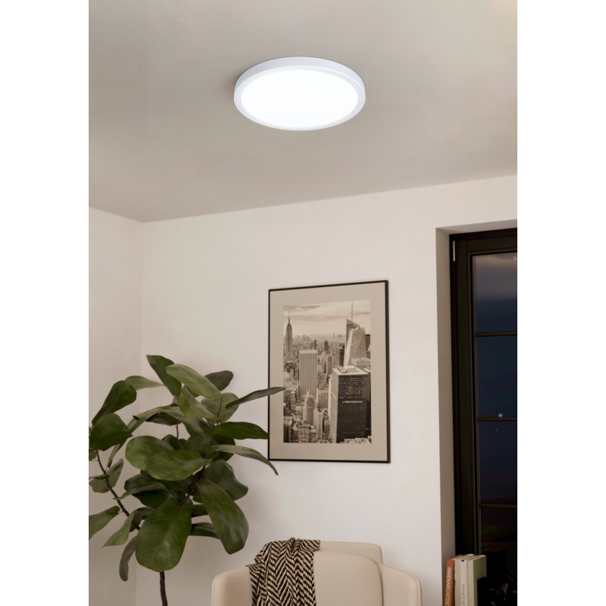 Eglo - Luminária de tecto LED dimerizável 20W/230V com comando remoto Ø 30 cm