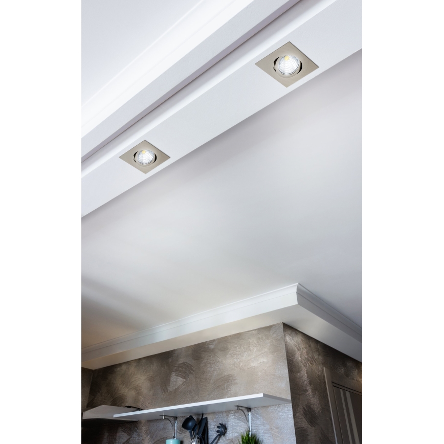 Eglo - Iluminação de teto embutida LED com regulação LED/6W/230V