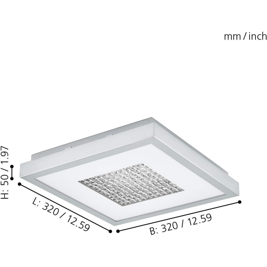 Eglo 98369 - Luminária de teto LED dimerizável PESCATE LED/24W/230V