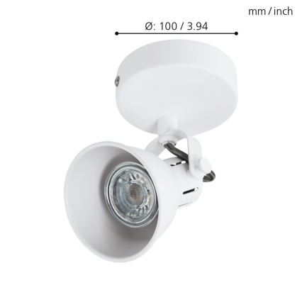 Eglo - Foco de parede LED 1xGU10/3,3W/230V