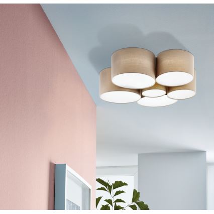 Eglo - Luz de teto 6xE27/40W/230V