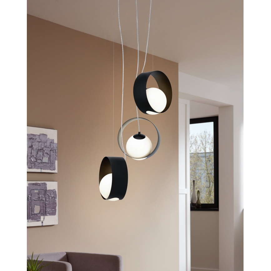 Eglo 98441 - Lustre suspenso por cabo CAMARGO 3xE14/40W/230V