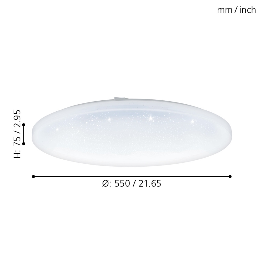 Eglo - Luz de teto LED LED/49,5W/230V