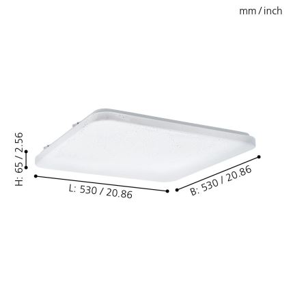 Eglo - Luz de teto LED LED/49,5W/230V