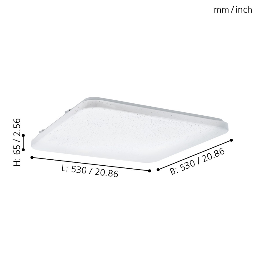 Eglo - Luz de teto LED LED/49,5W/230V