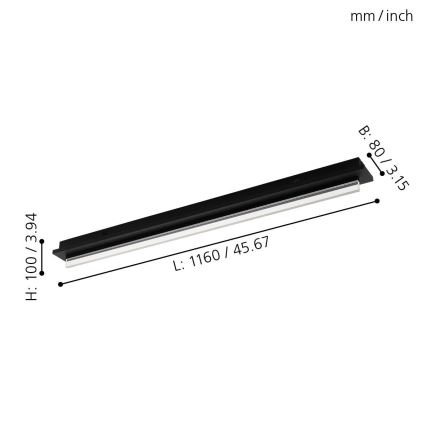 Eglo 98494 - Candeeiro de teto LED SPADAFORA LED/25W/230V