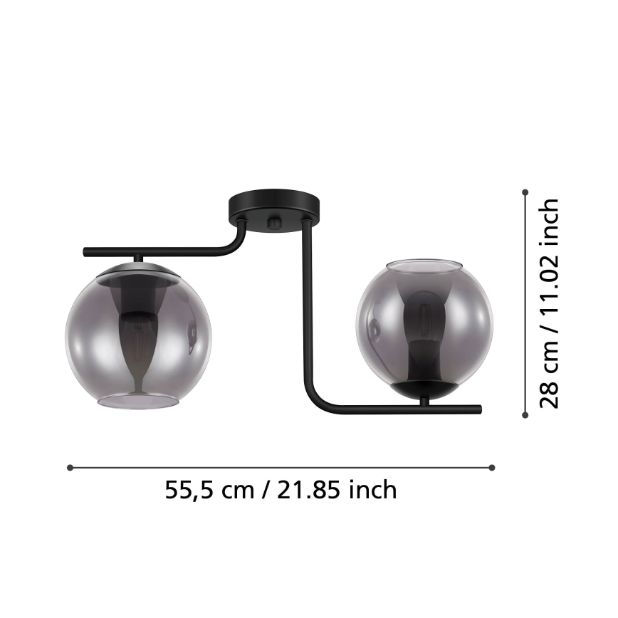 Eglo - Candelabro integrado 2xE27/28W/230V