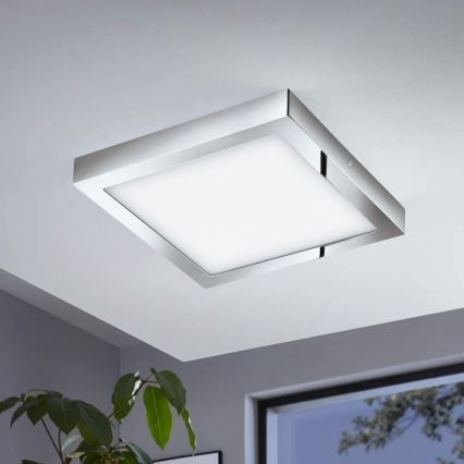 Eglo - Plafon LED RGBW dimerizável FUEVA-C LED/21W/230V Bluetooth IP44 30x30 cm