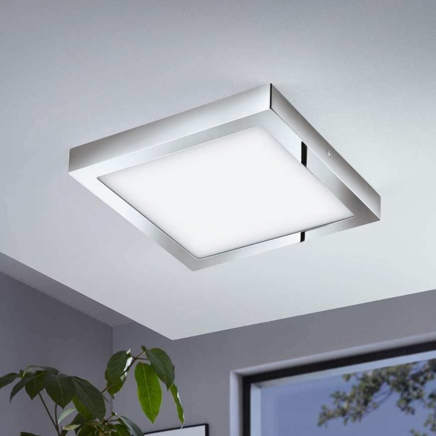 Eglo - Plafon LED RGBW dimerizável FUEVA-C LED/21W/230V Bluetooth IP44 30x30 cm