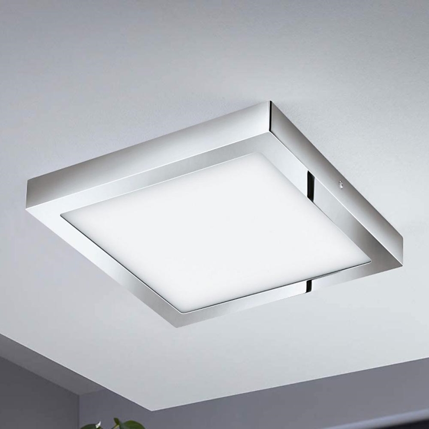 Eglo - Plafon LED RGBW dimerizável FUEVA-C LED/21W/230V Bluetooth IP44 30x30 cm