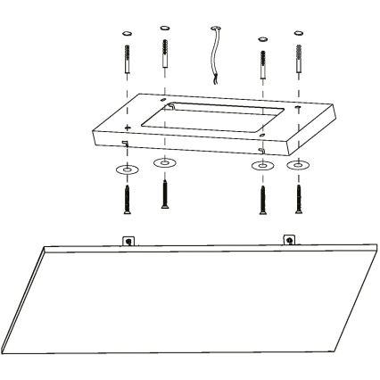Eglo - Iluminação de teto LED RGB com regulação TURCONA-C LED/30W/230V + CR