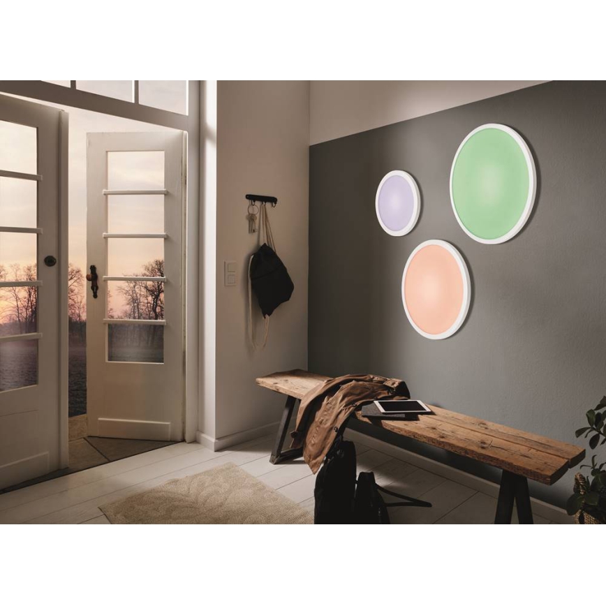 Eglo - Iluminação de teto LED RGB com regulação SARSINA-C LED/45W/230V + CR