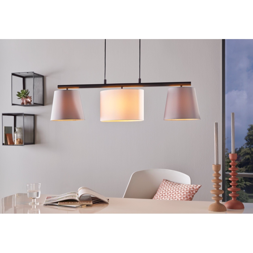 Eglo - LED lustre suspenso por cabo 3xE14/25W/230V