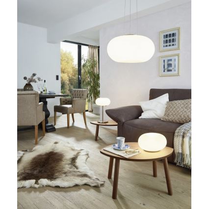 Eglo - Lâmpada de mesa LED RGB regulável OPTICA-C LED/16W/230V diâmetro 27,5 cm