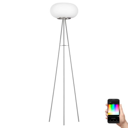 Eglo - Candeeiro de chão LED RGB com regulação OPTICA-C LED/17W/230V diâmetro 56 cm