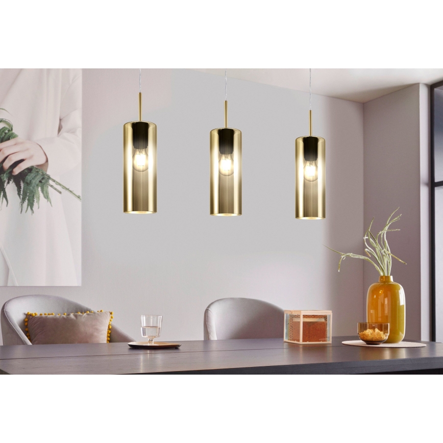 Eglo - Candelabro num fio 3xE27/15W/230V