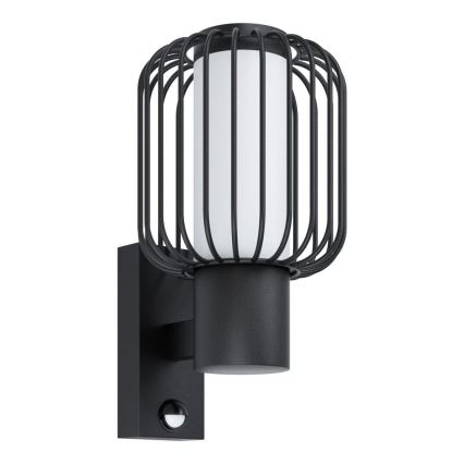 Eglo - Luz de parede de exterior com sensor 1xE27/28W/230V IP44