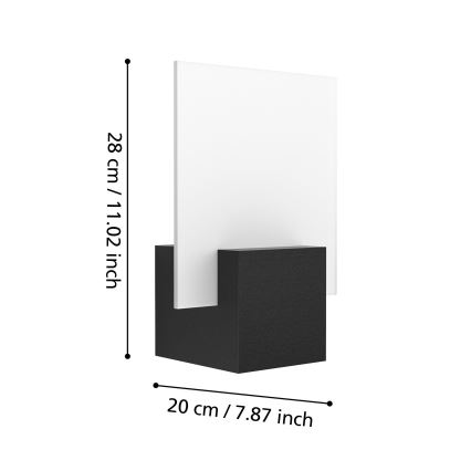 Eglo 98745 - Aplique de parede exterior LED ADAMELLO LED/6W/230V IP44