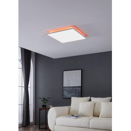 Eglo - Iluminação de teto RGBW com regulação LED/32,5W/230V 2700-6500K 60x60 cm + controlo remoto