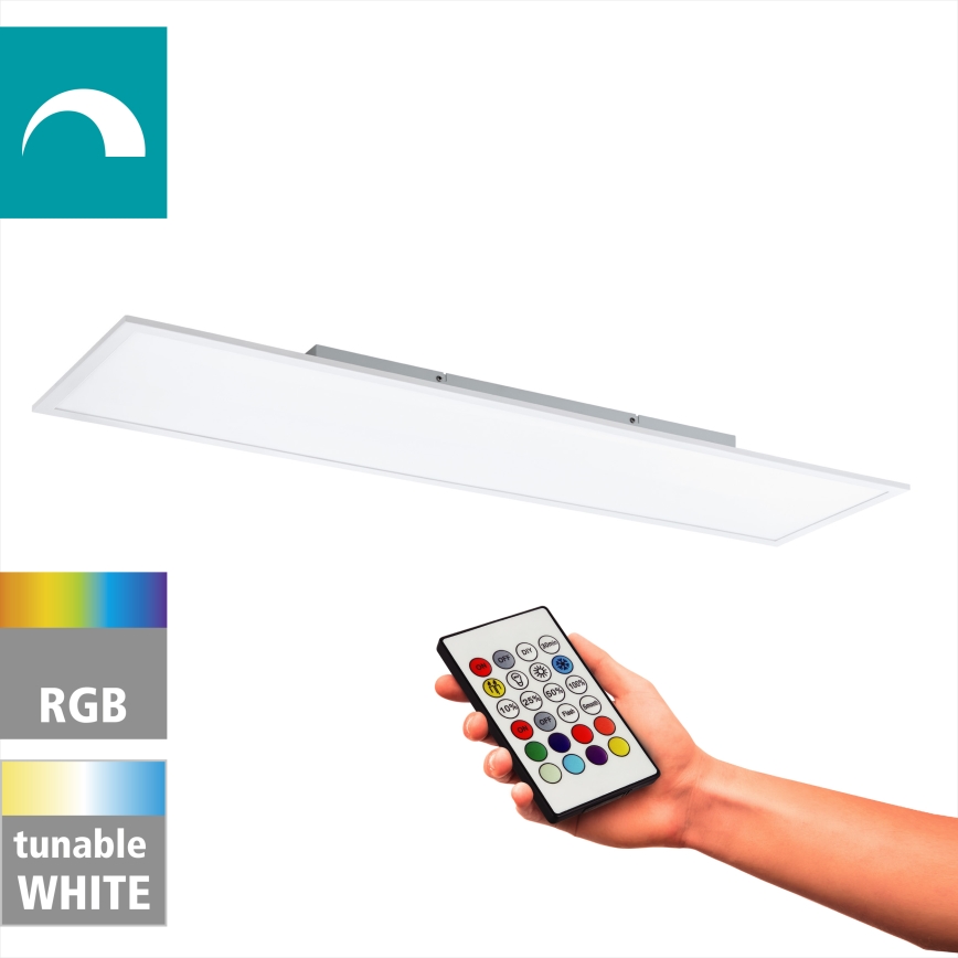 Eglo - Iluminação de teto RGBW com regulação LED/32,5W/230V 2700-6500K 120x30 cm + controlo remoto