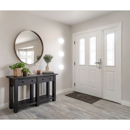 Eglo - Luminária LED dimerizável embutida para casa de banho, 16,5W/230V, IP44, ZigBee, diâmetro 21,6 cm