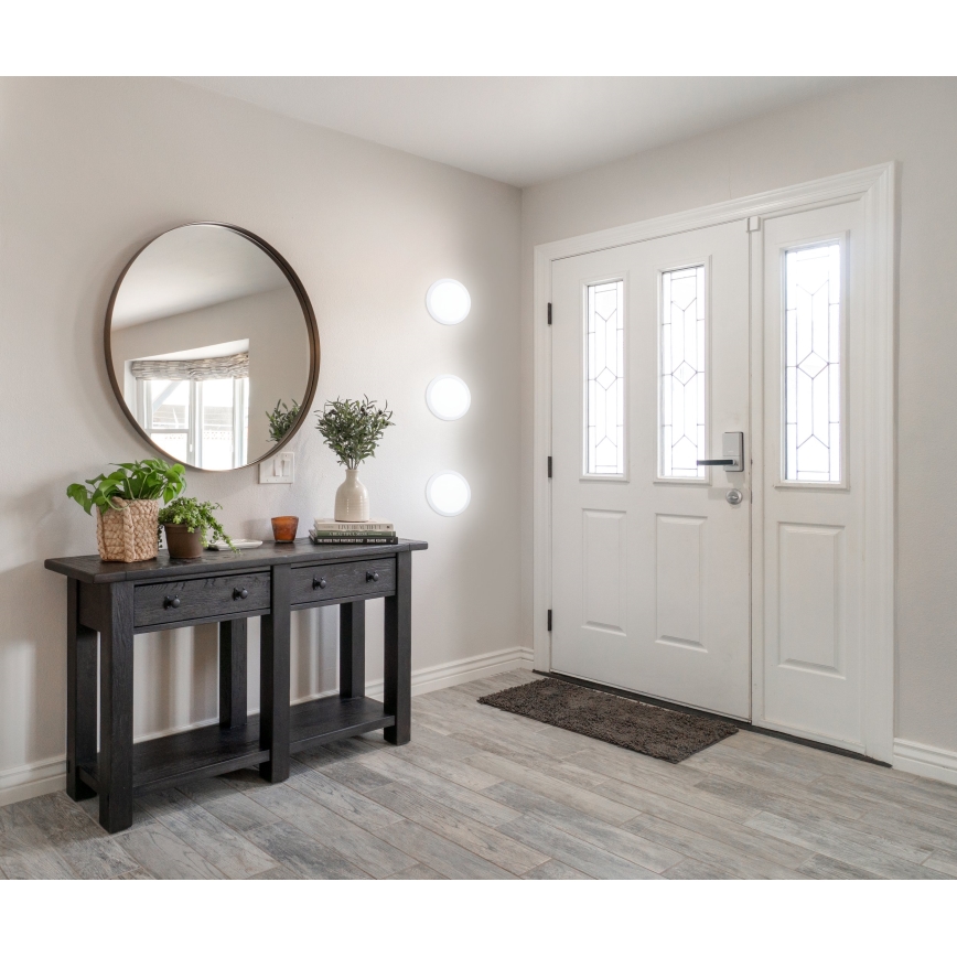 Eglo - Luminária LED dimerizável embutida para casa de banho, 16,5W/230V, IP44, ZigBee, diâmetro 21,6 cm