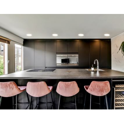 Eglo - Luminária LED dimerizável embutida para casa de banho, 16,5W/230V, IP44, ZigBee, diâmetro 21,6 cm