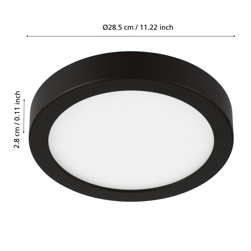 Eglo - Luminária LED dimerizável para banheiro LED/19,5W/230V IP44 ZigBee Ø 28,5 cm