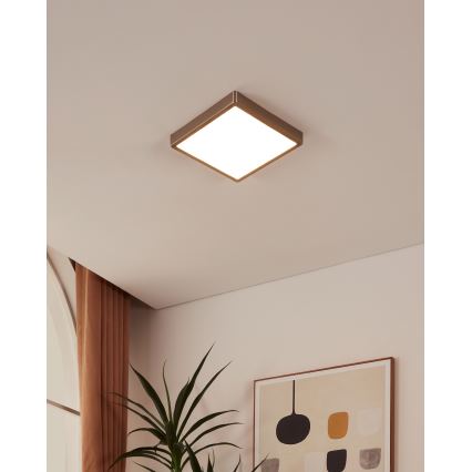 Eglo - Luminária de teto LED regulável para casa de banho LED/19,5W/230V 2700-6500K IP44 ZigBee 28,5x28,5 cm
