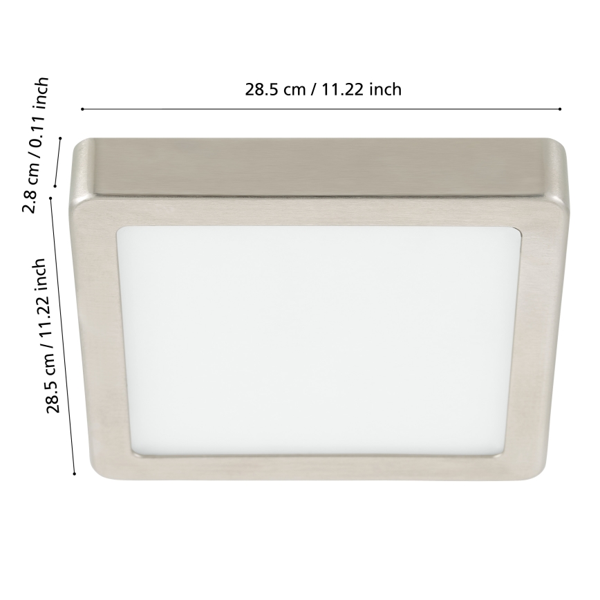 Eglo - Luminária de teto LED regulável para casa de banho LED/19,5W/230V 2700-6500K IP44 ZigBee 28,5x28,5 cm