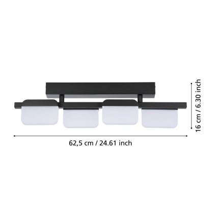 Eglo 98874 - Luminária de teto LED dimerizável ERVIDEL 4xLED/4,5W/230V