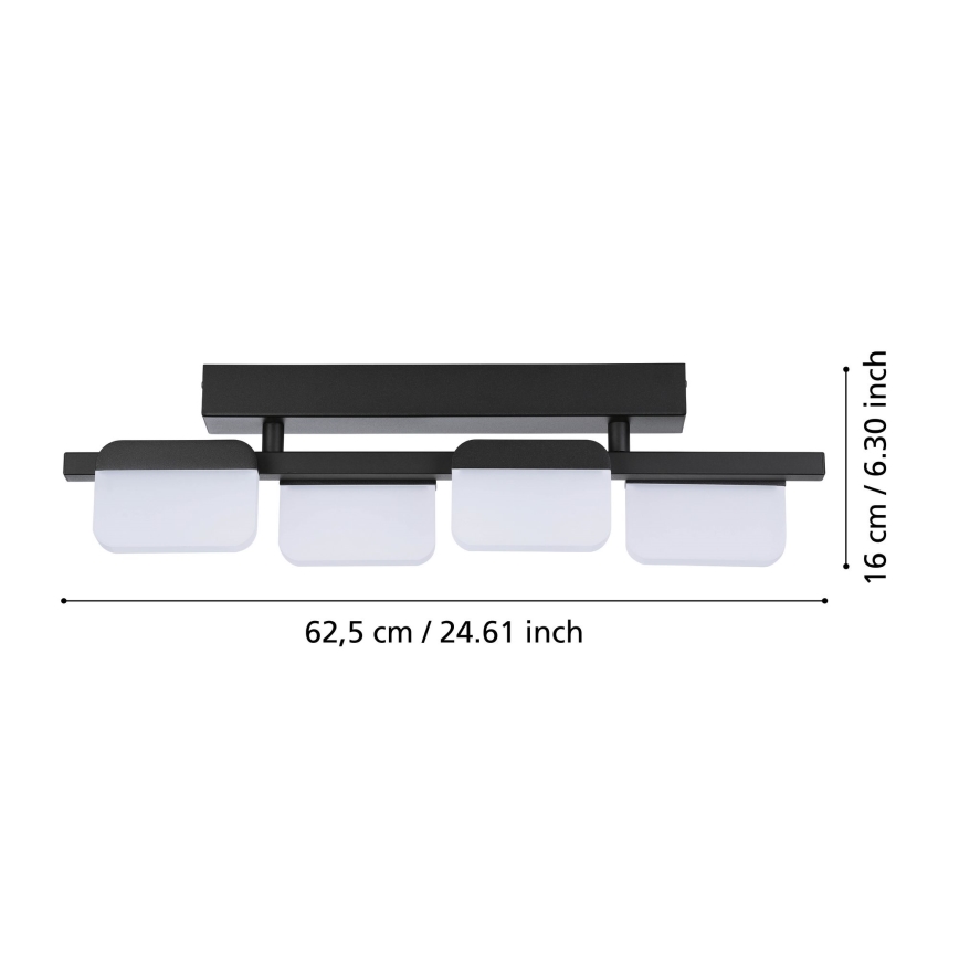 Eglo 98874 - Luminária de teto LED dimerizável ERVIDEL 4xLED/4,5W/230V