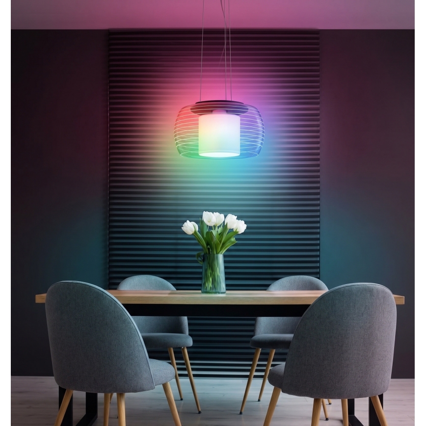 Eglo - Lustre LED RGB regulável com cabo BRIAGLIA-C LED/24,8W/230V
