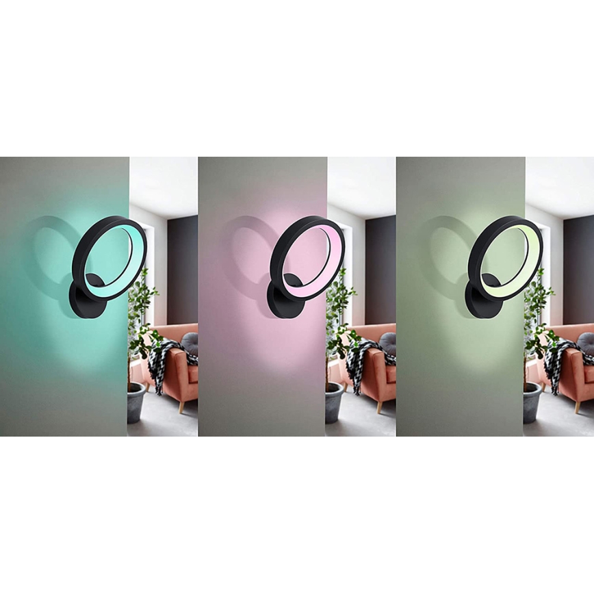 Eglo 99028 - Aplique de parede LED RGB dimerizável MARGHERA-C LED/16W/230V