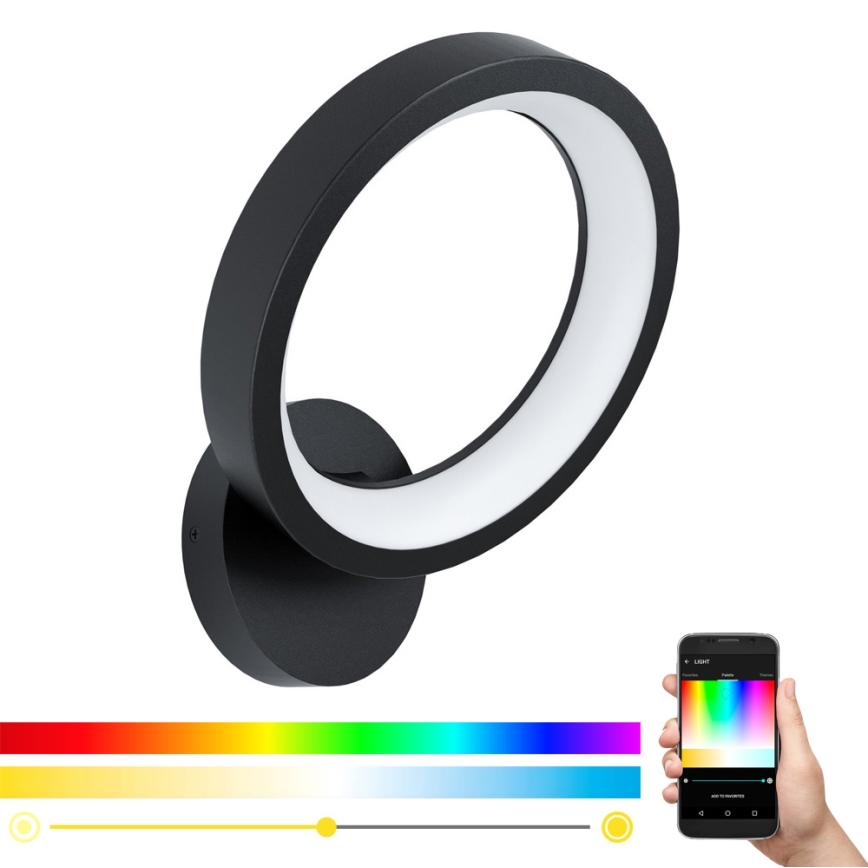 Eglo 99028 - Aplique de parede LED RGB dimerizável MARGHERA-C LED/16W/230V