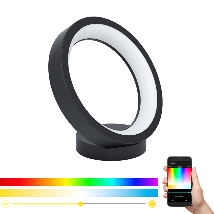 Eglo 99029 - Candeeiro de mesa LED RGB dimerizável MARGHERA-C LED/16W/230V