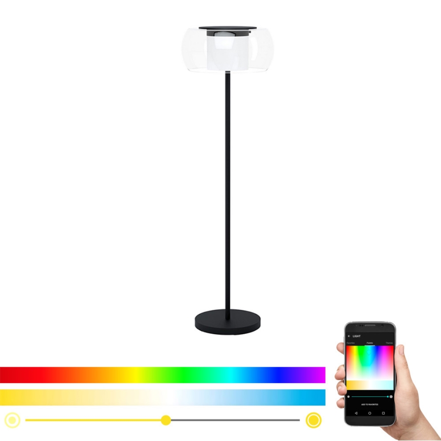 Eglo 99037 - Candeeiro de pé LED RGB regulável BRIAGLIA-C LED/24,8W/230V