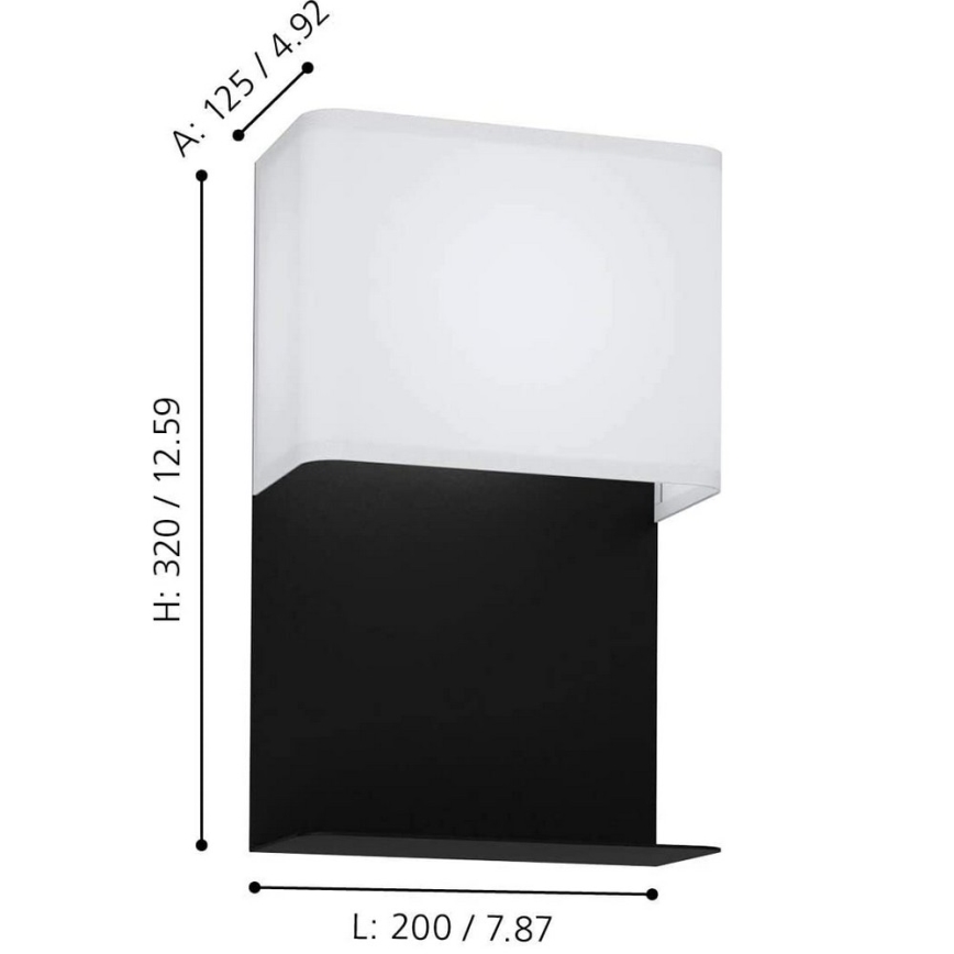 Eglo 99069 - Aplique de parede LED com prateleira GALDAKAO LED/5,4W/230V