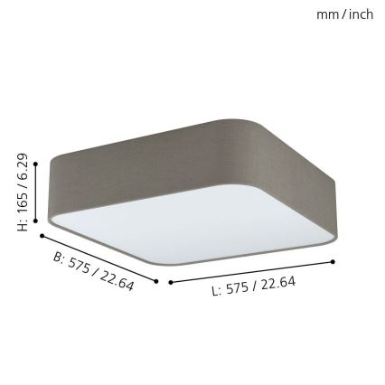 Eglo - Luz de teto 5xE27/25W/230V