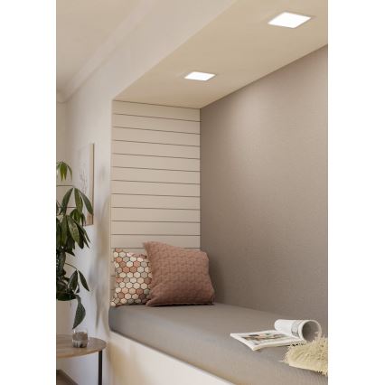 Eglo - Candeeiro LED de embutir LED/10,5W/230V 16,6x16,6 cm