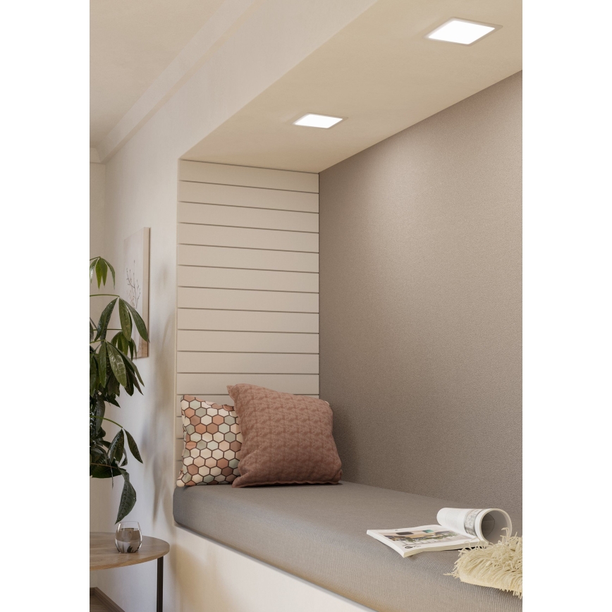 Eglo - Candeeiro LED de embutir LED/10,5W/230V 16,6x16,6 cm