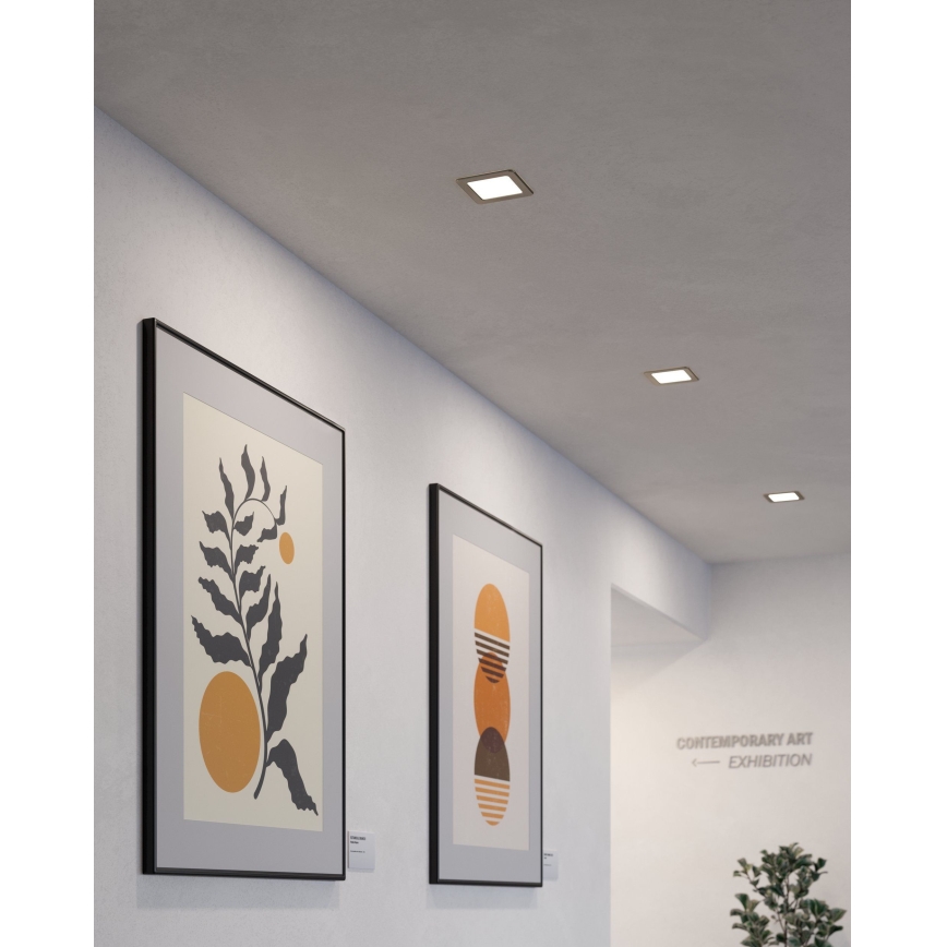 Eglo - Luminária de embutir LED/5,5W/230V 11,7x11,7 cm