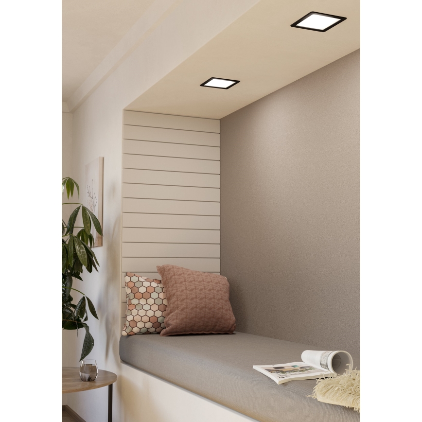 Eglo - Candeeiro de embutir LED/10,5W/230V 16,6x16,6 cm