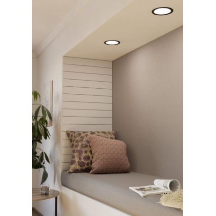 Eglo - Candeeiro LED de encastrar para casa de banho/10,5W/230V IP44 Ø 16,6 cm