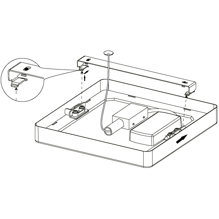 Eglo - Candeeiro de tecto LED/10,5W/230V 16x16 cm