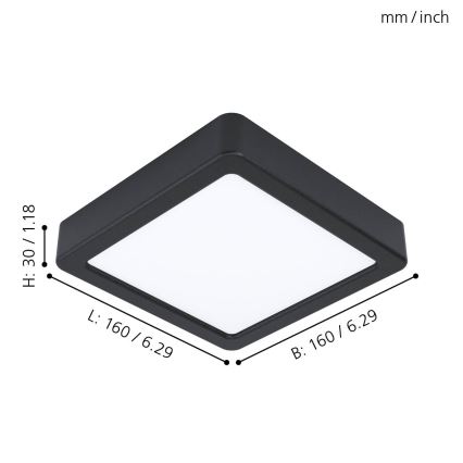 Eglo - Candeeiro de tecto LED LED/10,5W/230V 16x16 cm