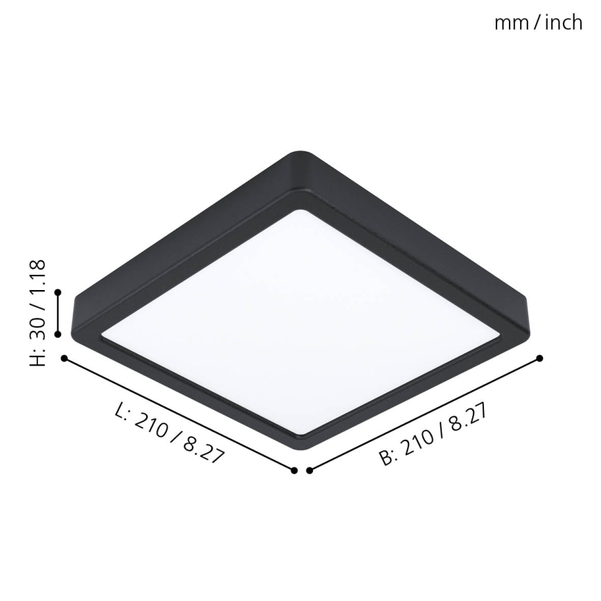Eglo - Candeeiro de Teto LED/16,5W/230V 21x21 cm